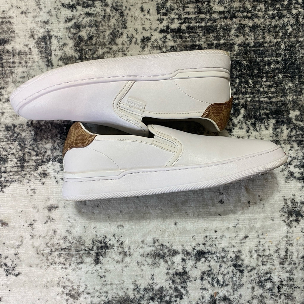 Women's Coach Walker Slip On Sneaker, Style C0571 White, Size 8.5 - Picture 3 of 8